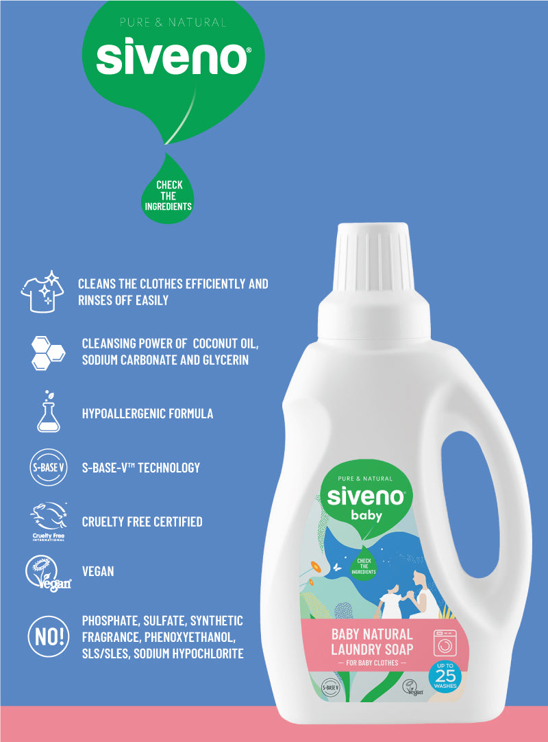 Siveno 100% Natural Baby Laundry Soap 750 ml