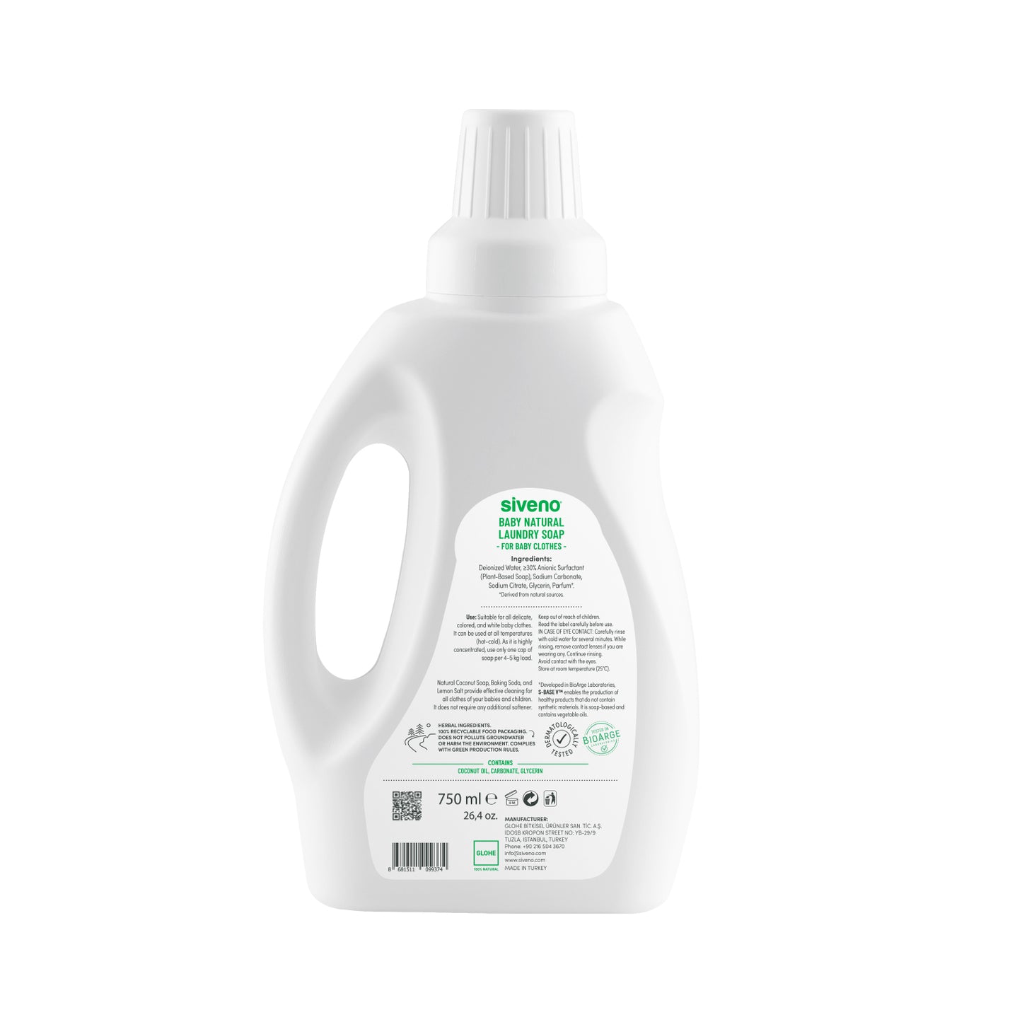 Siveno 100% Natural Baby Laundry Soap 750 ml