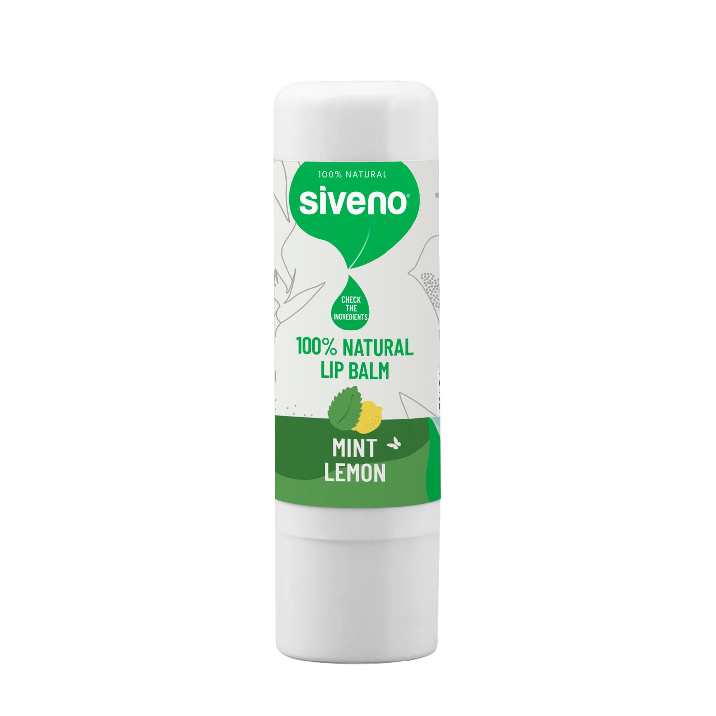 Siveno 100% Natural Lip Balm - Mint & Lemon 6g