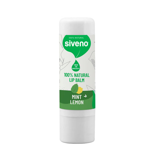 Siveno 100% Natural Lip Balm - Mint & Lemon 6g