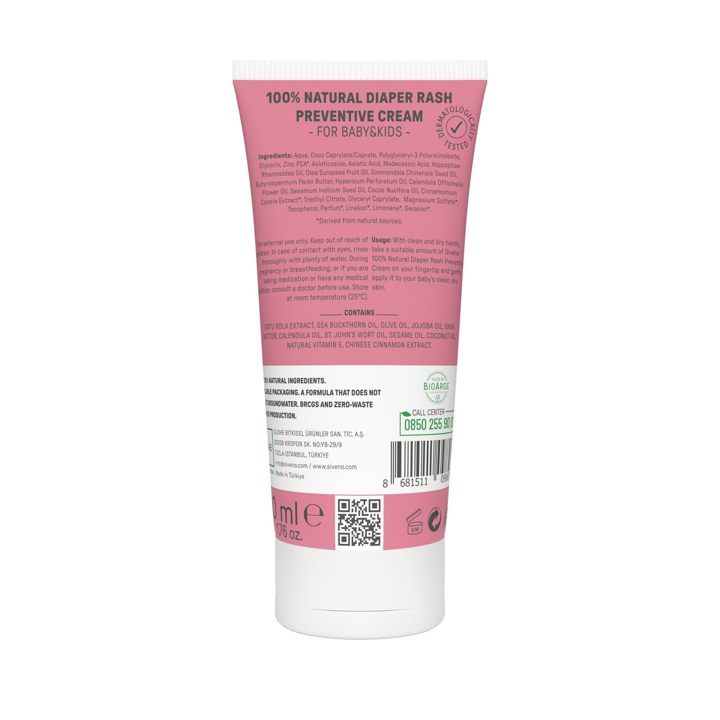 Siveno 100% Natural Diaper Rash Preventive Cream 50ml