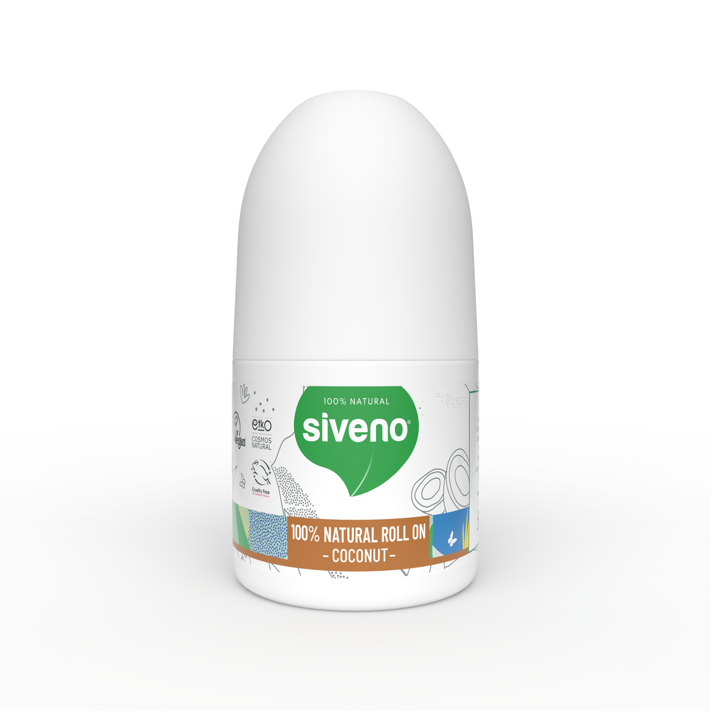 Siveno 100% Natural Roll-On Nourishing Coconut 50ml