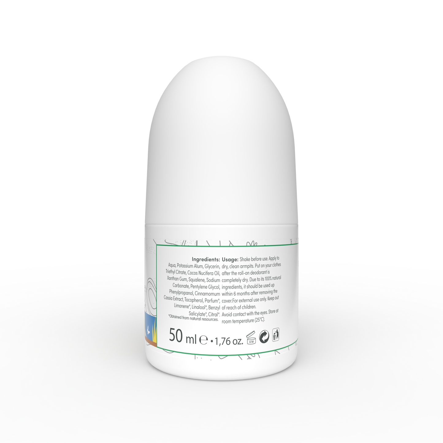 Siveno 100% Natural Roll-On Nourishing Coconut 50ml
