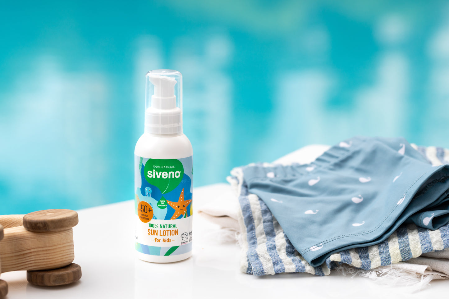 Siveno 100% Natural Sun Lotion for Baby and Kids SPF50+ 100ml