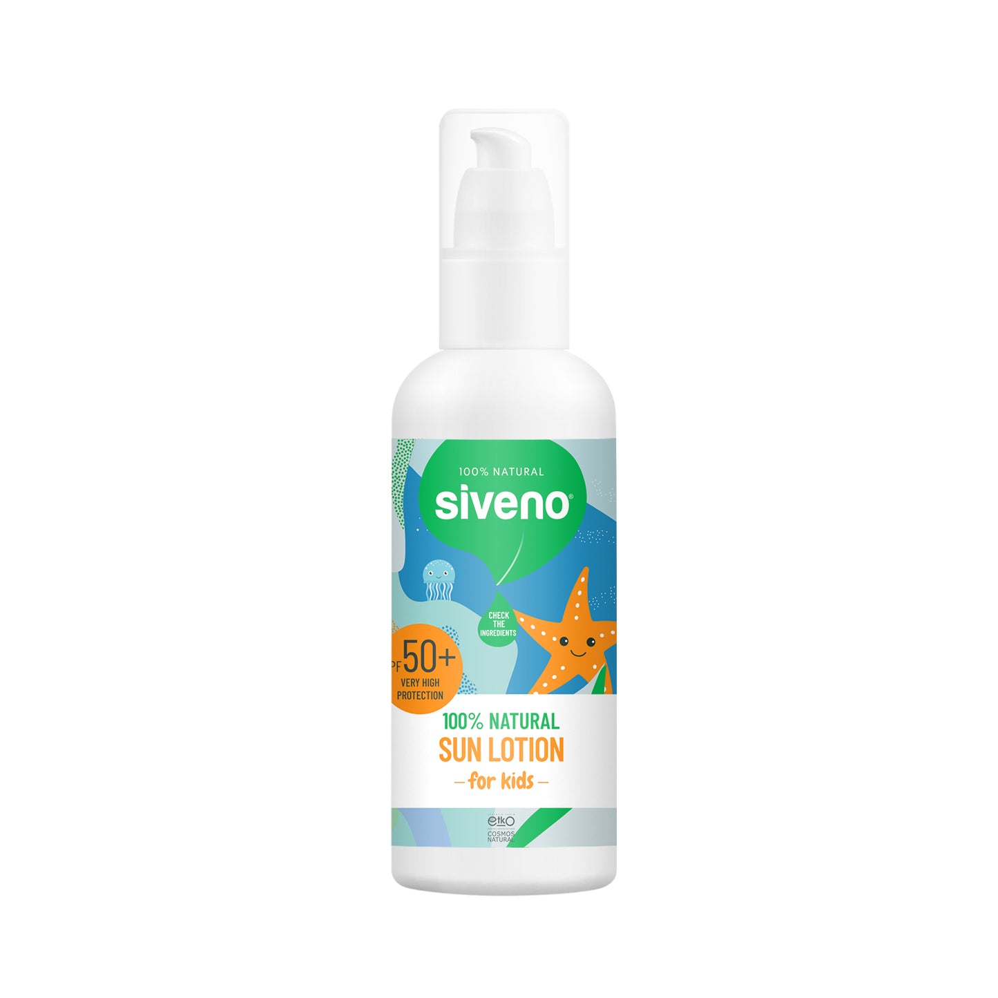 Siveno 100% Natural Sun Lotion for Baby and Kids SPF50+ 100ml